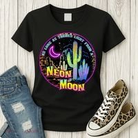 As Long As Theres Light From A Neon Moon Country Women's T-Shirt thumb 3