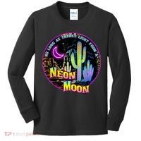 As Long As Theres Light From A Neon Moon Country Kids Long Sleeve Shirt thumb 0