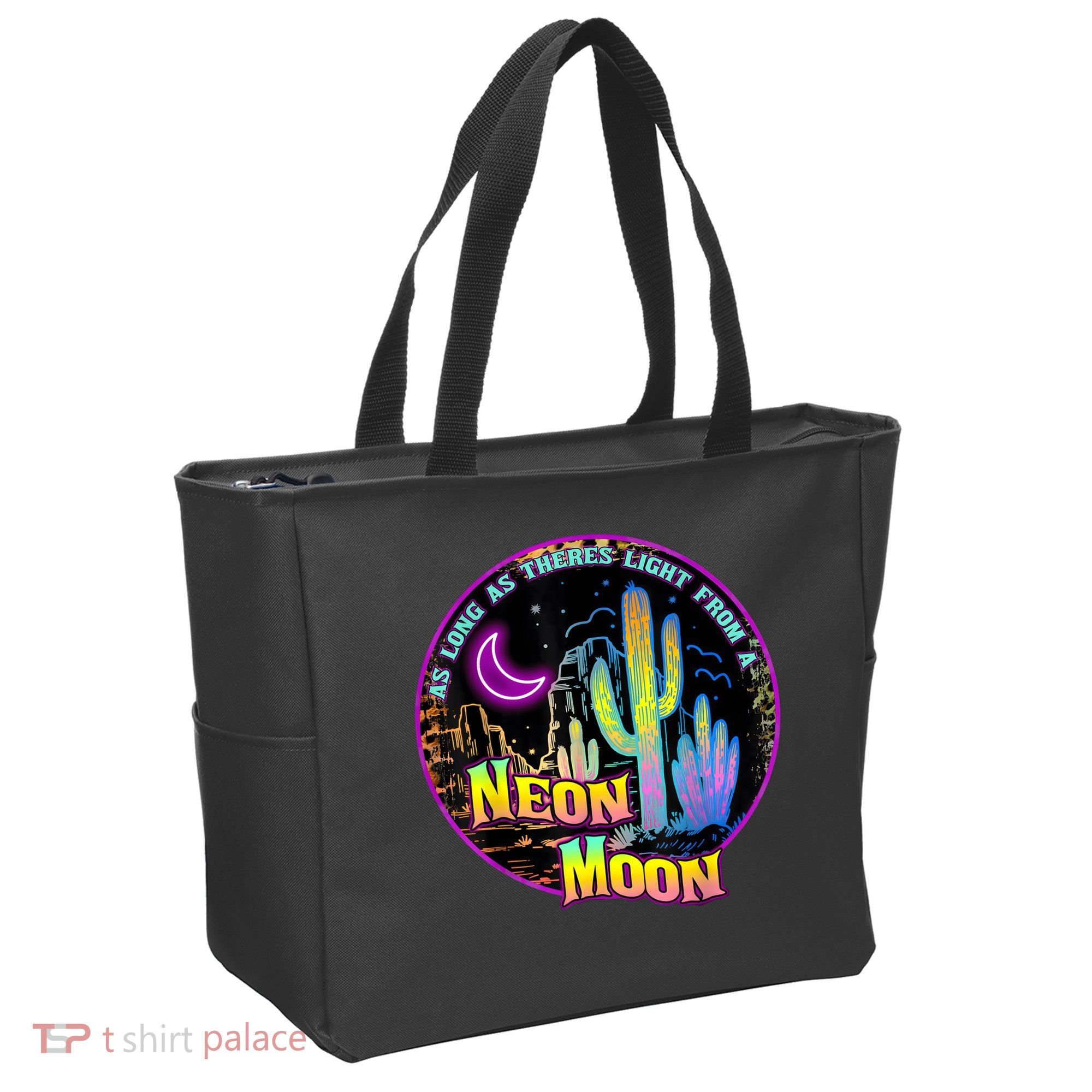 As Long As Theres Light From A Neon Moon Country Tote Bag