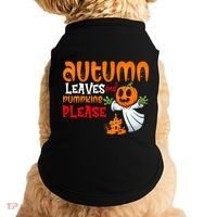 Autumn Leaves And Pumpkins Please Doggie Tank thumb 0