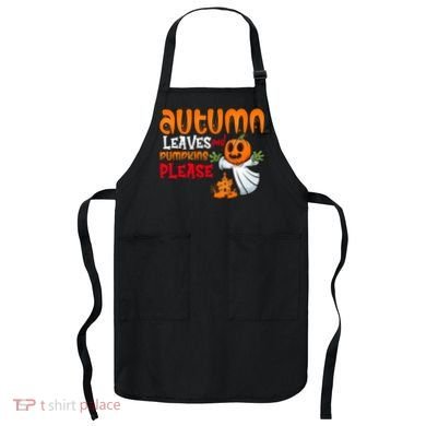 Autumn Leaves And Pumpkins Please Apron