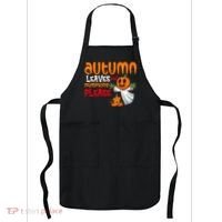 Autumn Leaves And Pumpkins Please Apron thumb 0