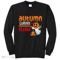 Autumn Leaves And Pumpkins Please Sweatshirt thumb 0
