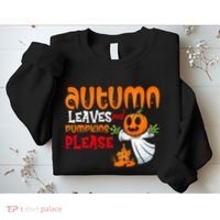 Autumn Leaves And Pumpkins Please Sweatshirt thumb 2