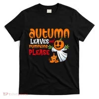 Autumn Leaves And Pumpkins Please T-Shirt thumb 0