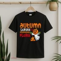 Autumn Leaves And Pumpkins Please T-Shirt thumb 2