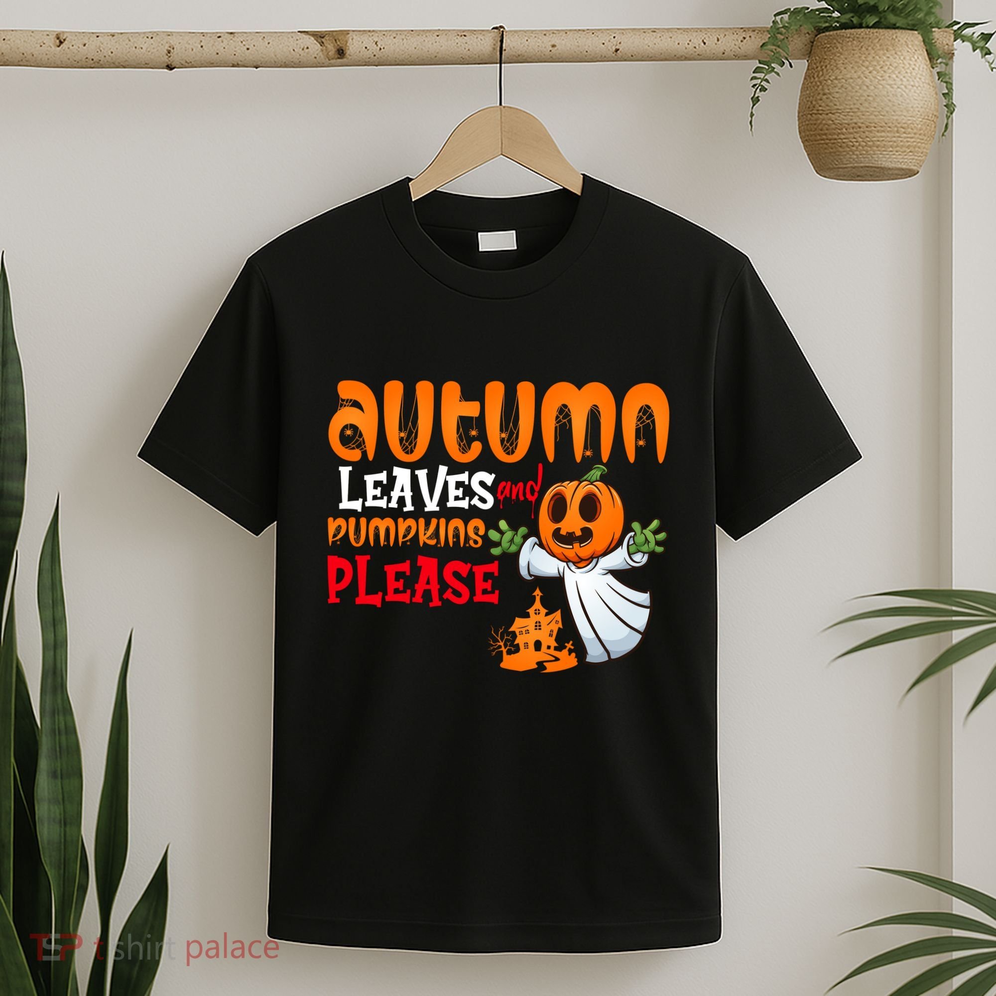 Autumn Leaves And Pumpkins Please T-Shirt