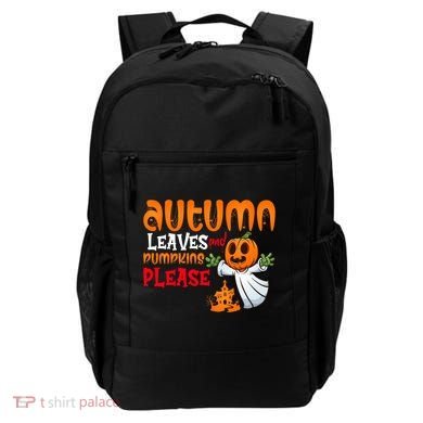 Autumn Leaves And Pumpkins Please Backpack