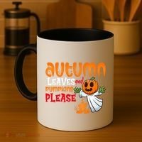 Autumn Leaves And Pumpkins Please Coffee Mug thumb 4