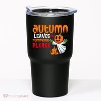 Autumn Leaves And Pumpkins Please Tumbler thumb 0
