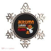 Autumn Leaves And Pumpkins Please Ornament thumb 0