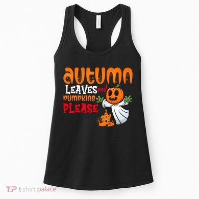 Autumn Leaves And Pumpkins Please Women's Tank Top