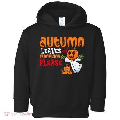 Autumn Leaves And Pumpkins Please Toddler Hoodie