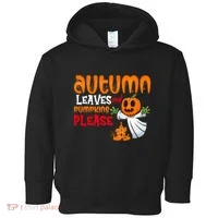Autumn Leaves And Pumpkins Please Toddler Hoodie thumb 0
