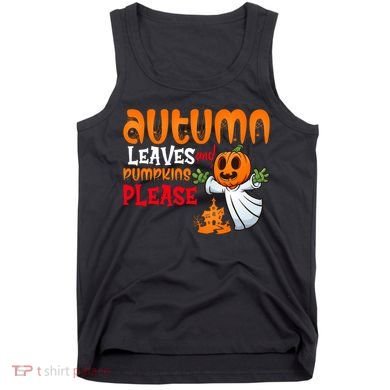 Autumn Leaves And Pumpkins Please Tank Top