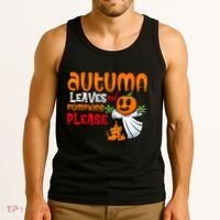 Autumn Leaves And Pumpkins Please Tank Top thumb 3