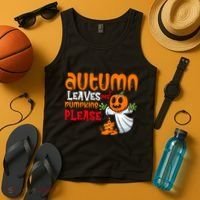 Autumn Leaves And Pumpkins Please Tank Top thumb 4