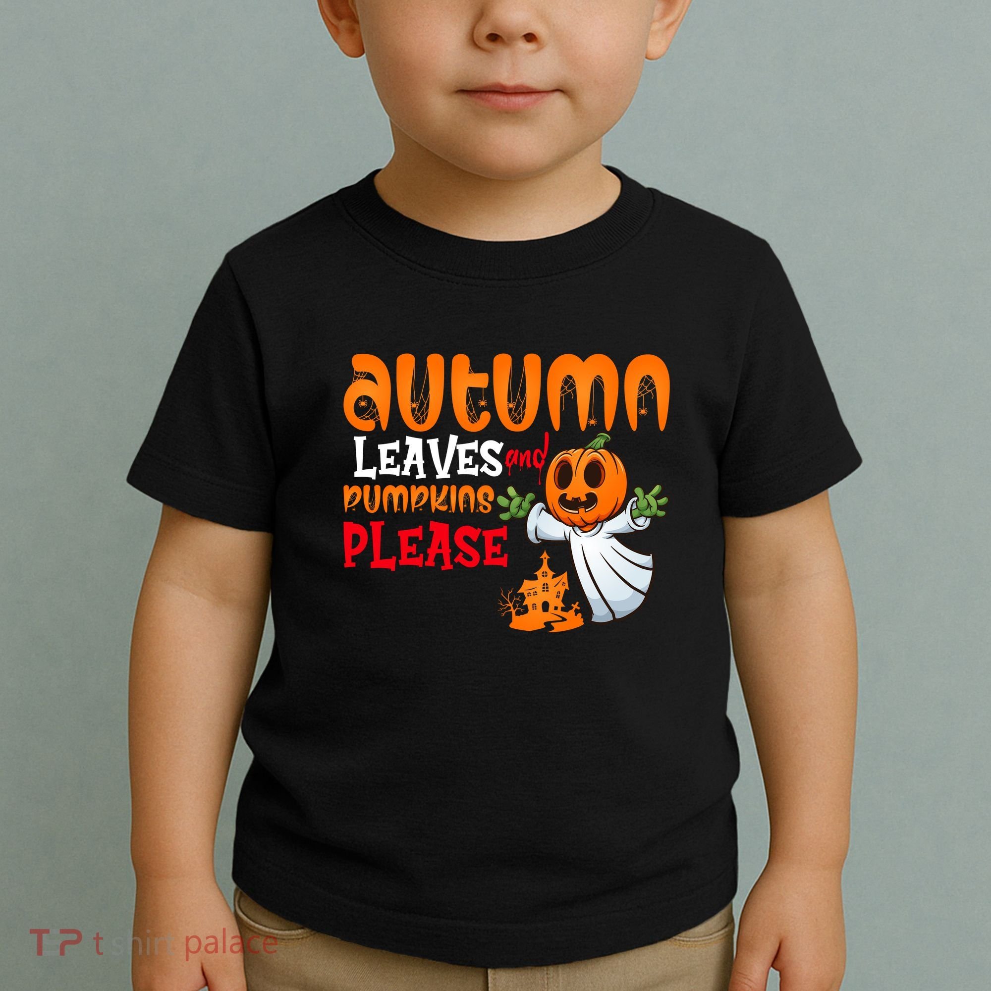 Autumn Leaves And Pumpkins Please Toddler T-Shirt