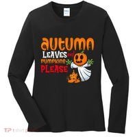 Autumn Leaves And Pumpkins Please Women's Long Sleeve Shirt thumb 0