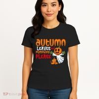 Autumn Leaves And Pumpkins Please Women's T-Shirt thumb 4