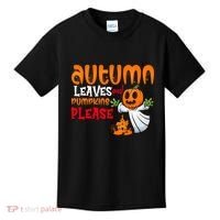 Autumn Leaves And Pumpkins Please Kids T-Shirt thumb 0