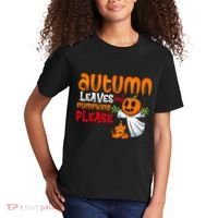 Autumn Leaves And Pumpkins Please Kids T-Shirt thumb 2