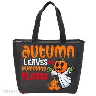Autumn Leaves And Pumpkins Please Tote Bag