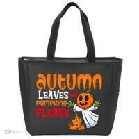 Autumn Leaves And Pumpkins Please Tote Bag thumb 0
