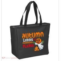 Autumn Leaves And Pumpkins Please Tote Bag thumb 2