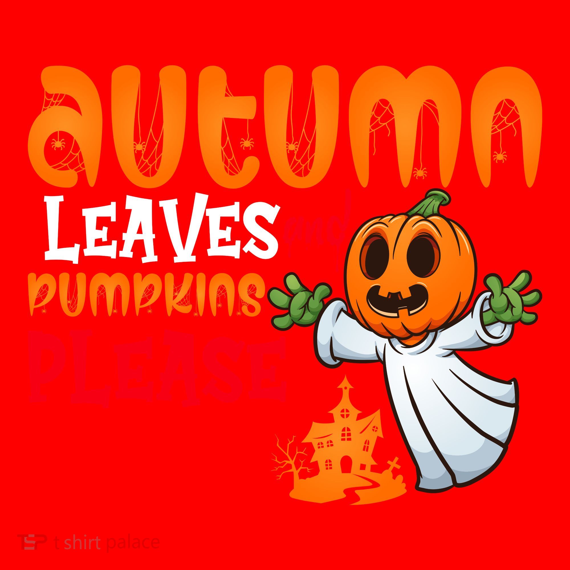 Autumn Leaves And Pumpkins Please Santa Hat