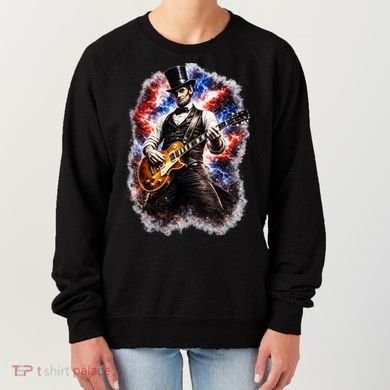 Abraham Lincoln Abe Lincoln Playing Guitar Women's Sweatshirt