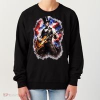 Abraham Lincoln Abe Lincoln Playing Guitar Women's Sweatshirt thumb 0
