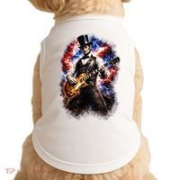 Abraham Lincoln Abe Lincoln Playing Guitar Doggie Tank thumb 0