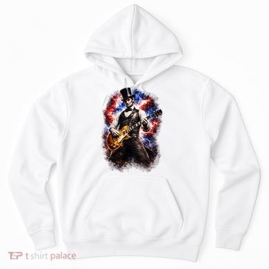 Abraham Lincoln Abe Lincoln Playing Guitar Hoodie