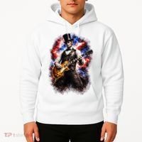 Abraham Lincoln Abe Lincoln Playing Guitar Hoodie thumb 2