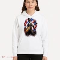 Abraham Lincoln Abe Lincoln Playing Guitar Hoodie thumb 5