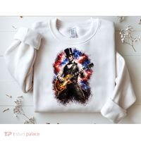 Abraham Lincoln Abe Lincoln Playing Guitar Sweatshirt thumb 2