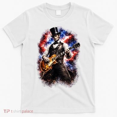 Abraham Lincoln Abe Lincoln Playing Guitar T-Shirt