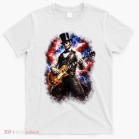Abraham Lincoln Abe Lincoln Playing Guitar T-Shirt thumb 0
