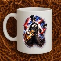 Abraham Lincoln Abe Lincoln Playing Guitar Coffee Mug thumb 2