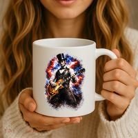 Abraham Lincoln Abe Lincoln Playing Guitar Coffee Mug thumb 3