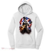Abraham Lincoln Abe Lincoln Playing Guitar Women's Hoodie thumb 0