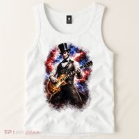 Abraham Lincoln Abe Lincoln Playing Guitar Tank Top thumb 2