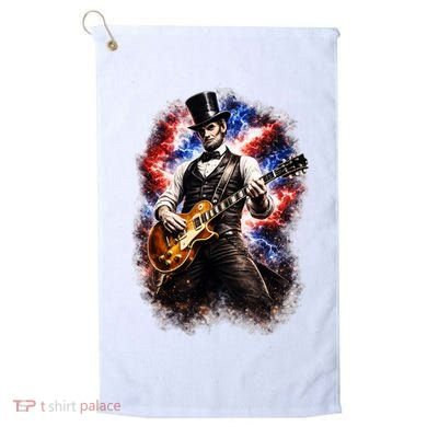 Abraham Lincoln Abe Lincoln Playing Guitar Golf Towel