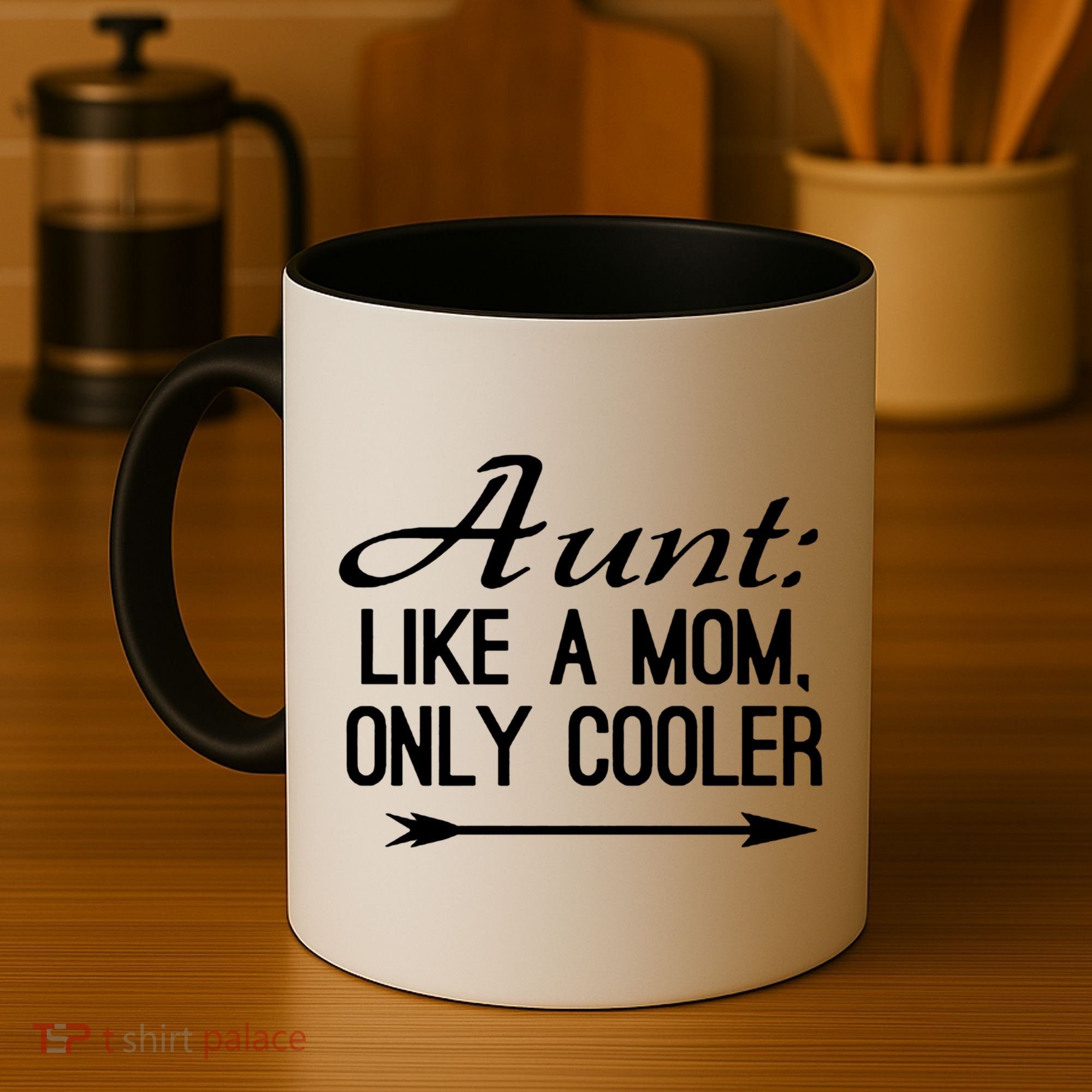 Aunt Like A Mom Only Cooler Cool Cute Funny Auntie Gift Coffee Mug