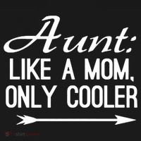 Aunt Like A Mom Only Cooler Cool Cute Funny Auntie Gift Women's Hoodie thumb 2