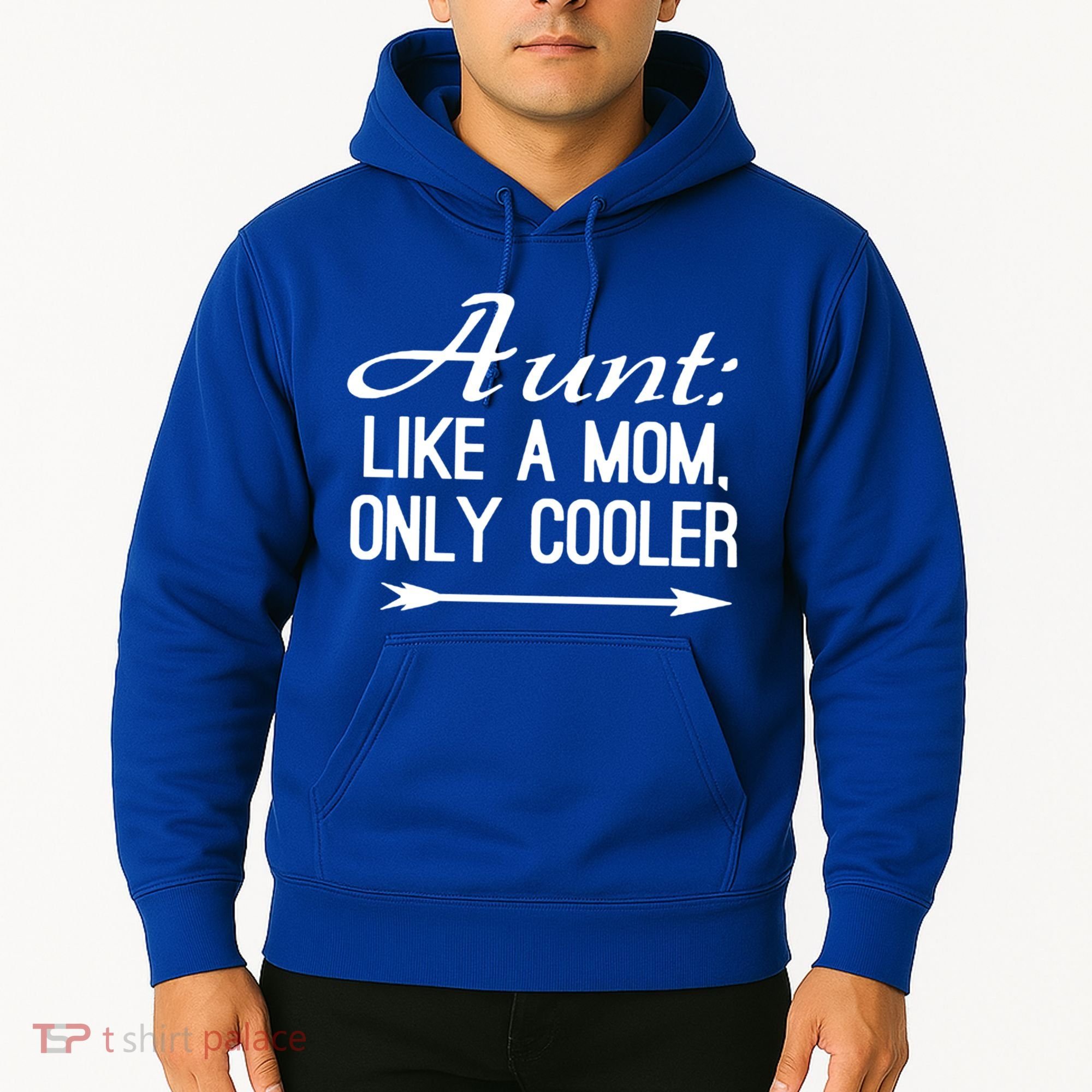 Aunt Like A Mom Only Cooler Cool Cute Funny Auntie Gift Hoodie