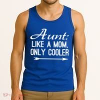 Aunt Like A Mom Only Cooler Cool Cute Funny Auntie Gift Tank Top thumb 3