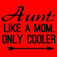 Aunt Like A Mom Only Cooler Cool Cute Funny Auntie Gift Santa Hat thumb 1