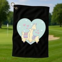 Alpaca Love Golf Towel thumb 1
